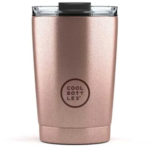COOL BOTTLES TERMO 330 ML Nerezový termo hrnek, růžová, velikost 330 ML