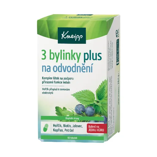 Kneipp 3 bylinky Plus na odvodnění 60 tobolek