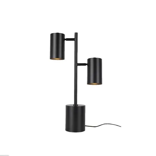 ACA Lighting stolní lampa KENNETH černý kov 2xE27 MT240572