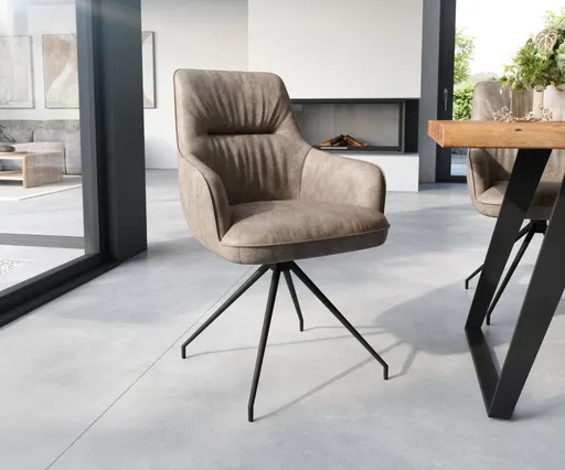 Jídelní židle Zelia-Flex křížová podnož zúžená černá