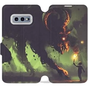 Flipové pouzdro na mobil Samsung Galaxy S10e - VA08P Příšera a kluk s pochodní (5903226814381)