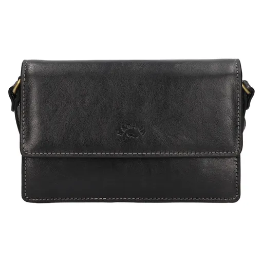 Kožená dámská crosbody kabelka Katana Roosa - černá