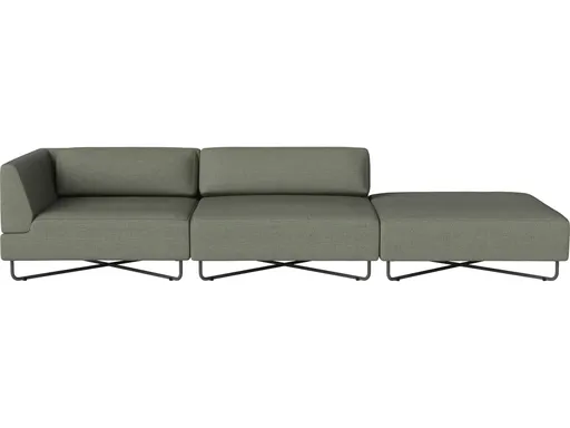 Zahradní pohovka Orlando pro 3 os. s otevřeným pravým koncem, více variant - Bolia Varianta: Savane, Green melange