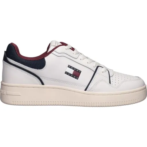 Tommy Hilfiger TJM RETRO BASKET Pánská vycházková obuv, bílá, velikost