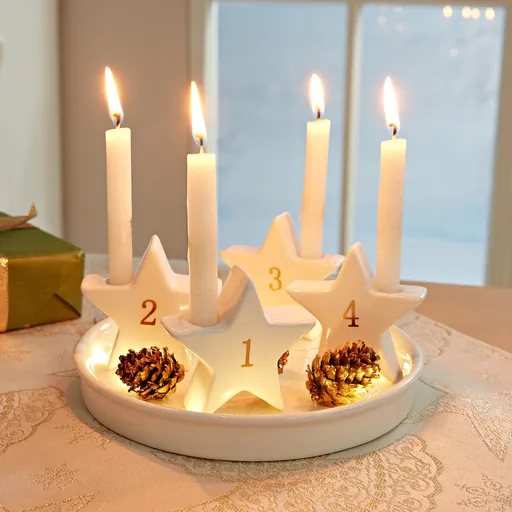 Adventní svícen Hvězdy
