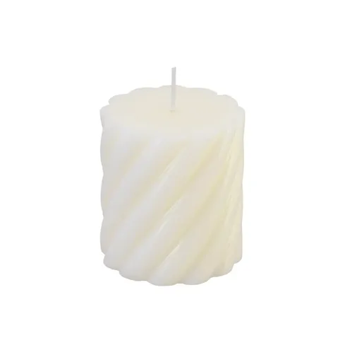 Chaks Sviečka špirála - Ivory 7 x 7,5 cm