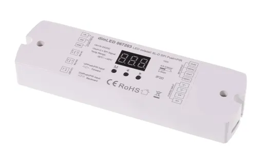 T-LED DimLED Ovladač pro digitální jednobarevné a RGB LED pásky 067203