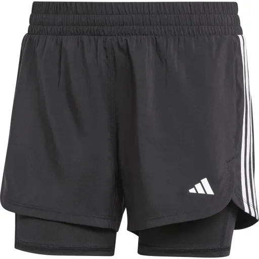 adidas 2-IN-1 PACER Dámské sportovní trenky, černá, velikost