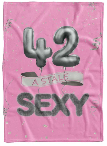 Deka Stále sexy – Růžová (věk: 42, Podšití beránkem: NE)