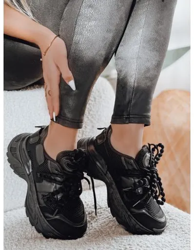 Dámské tenisky na vysoké platformě BEASTAR černé