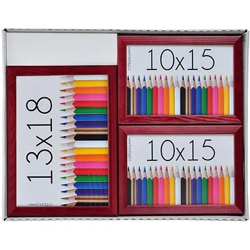 TRADAG sada 3 rámečků, červený (1612_2130)