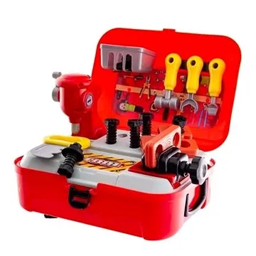 Tulimi Dětské mini nářadí v kufříku Bagr, červený (95725801)