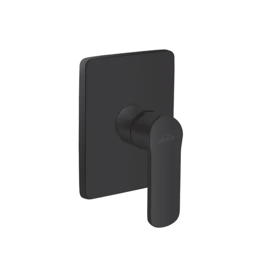 INVENA 1-cestná nástěnná baterie SIROS, square, černá BP-90-4K1-A