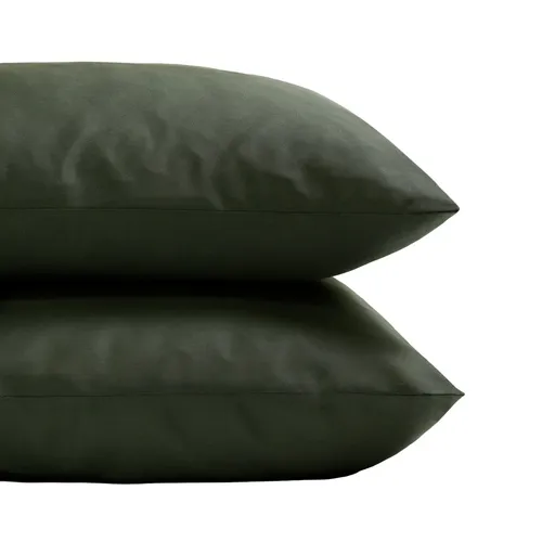 Povlak na polštář GRACE 50 x 70 cm, sada 2 ks, lesní zelená, tencel, Clarysse