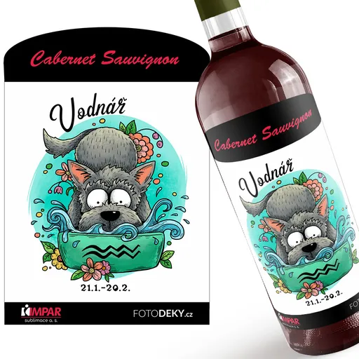 Víno Psí znamení – vodnář (Druh Vína: Červené víno)