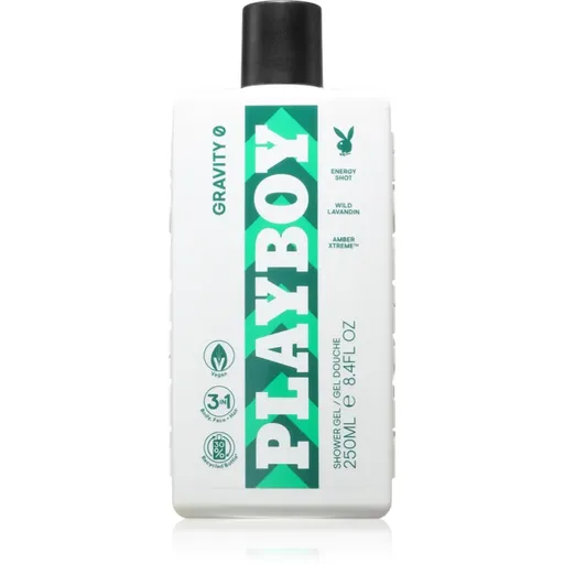 Playboy Gravity 0 sprchový gel 3 v 1 pro muže 250 ml