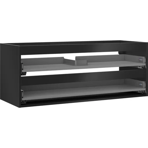 MEXEN Box-A skříňka pro umyvadlo 120, 2 zásuvky, černá mat 91AX0-1200-470-2-71