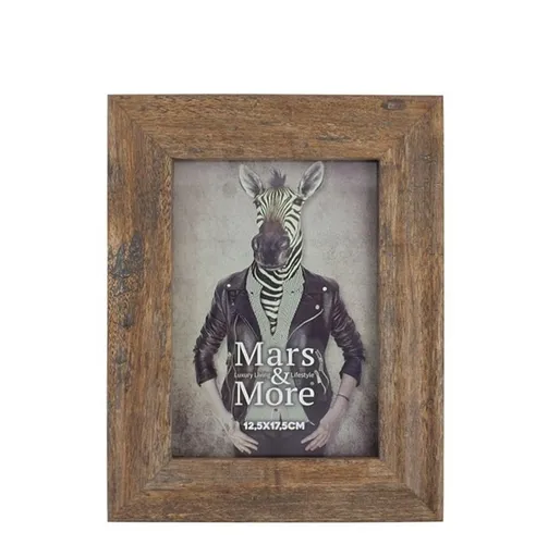 Hnědý fotorámeček Nature M - 12,5*17,5*2cm Mars & More