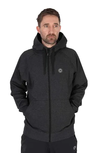 Matrix mikina zipped hoody charcoal marl - m