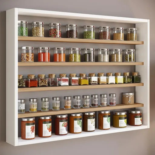 VCM Kuchyňská police Esaldi L, dub medový