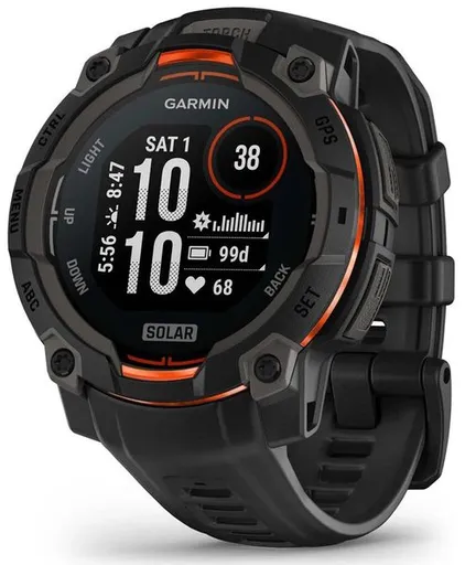 Garmin Instinct® 3 – 45 mm, Solar Černé s černým páskem 010-02934-00