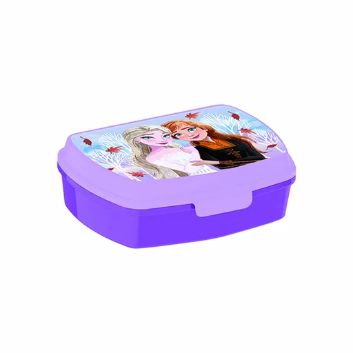 STOR Plastový svačinový box 17,5x14x5,5cm Ledové království