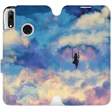 Flipové pouzdro na mobil Huawei Y7 2019 - MR09S Dívka na houpačce v oblacích (5903226883868)