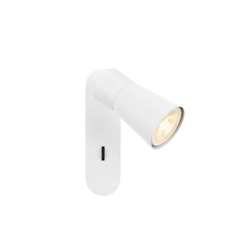 BIG WHITE (SLV) PURI 2.0 Cone nástěnné a stropní svítidlo, vypínač, obdélníkový, 1x max. 6W GU10, bílá 1008302