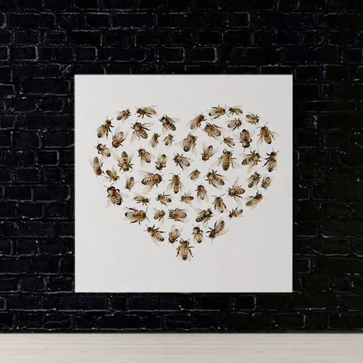 Obraz Včelí srdce (Rozměr obrazu: 70x70)