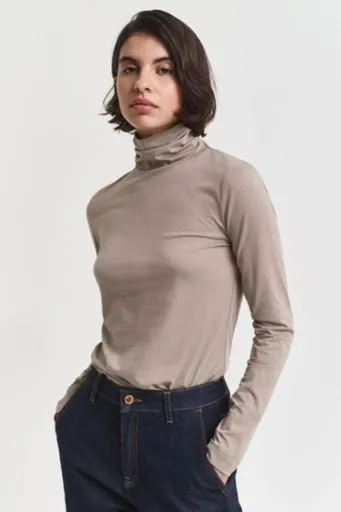 ROLÁK GANT LIGHT COTTON LS TURTLENECK TAUPE BEIGE