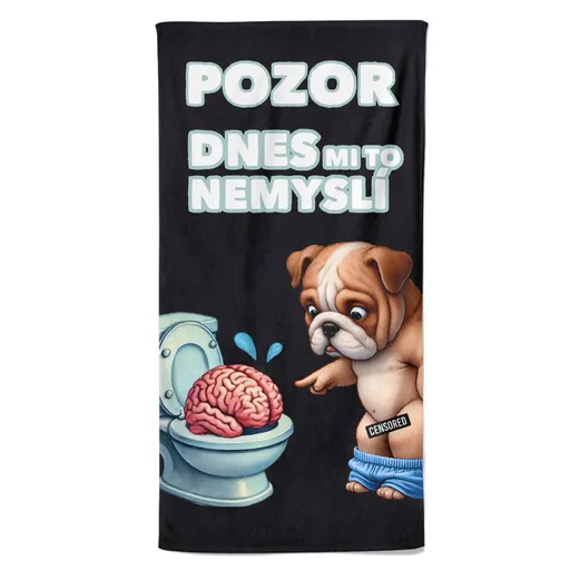 Osuška Dnes mi to nemyslí (Velikost osušky: 100x170cm)