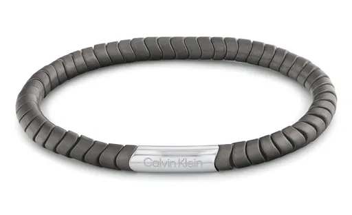 Calvin Klein Pánský náramek z lávového kamene Intuitive Connection 35100052