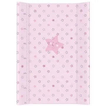 CEBA Baby Podložka tvrdá 70 cm - Hvězdy růžová (5907672318165)