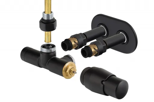 HOPA SINGLE-SET, jednobodový ventil (Z7) Barva Černá matná tmavá, Varianta Levá RDSINGLESETLMB