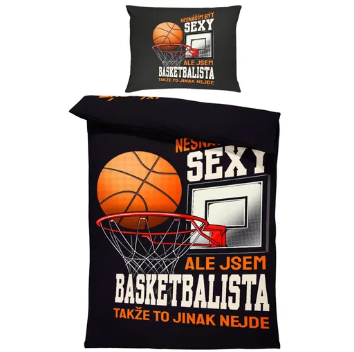 Povlečení Sexy basketbalista (Rozměr : 1x140/220 + 1x90/70)