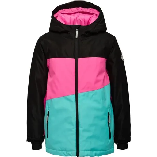 Lewro DARRYN Dívčí lyžařská bunda, černá, velikost 140-146