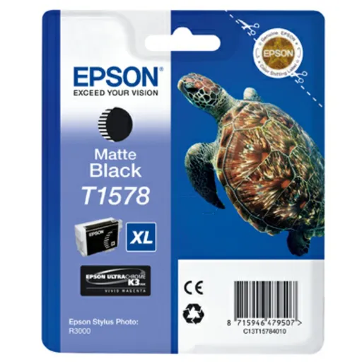 EPSON T1578 (C13T15784N10) - originální cartridge, matně černá, 25,9ml