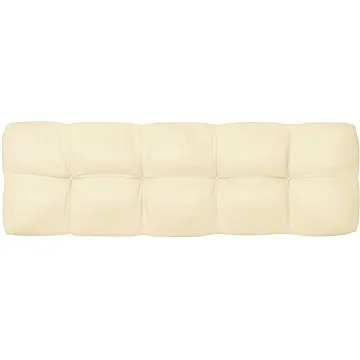 Poduška na pohovku z palet krémová 120 x 40 x 12 cm (314474)