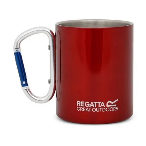 REGATTA OUTDOORS KARABINER HANDLE MUG Hrnek s karabinkou, červená, velikost 300 ML