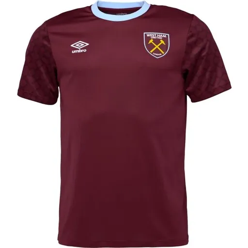 Umbro WEST HAM HOME PRE MATCH SS TEE Pánské fotbalové triko, vínová, velikost XXL