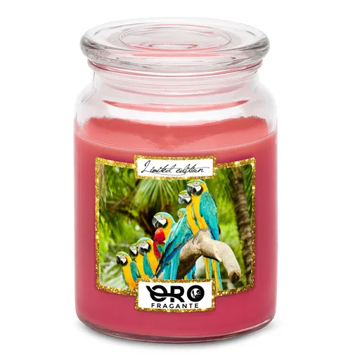 Svíčka Papoušci (Vůně svíčky: Višně v čokoládě)