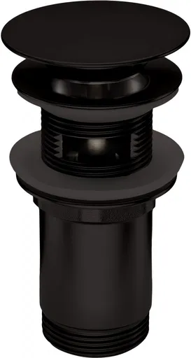 DEANTE Click-Clack nero výpust do umyvadla nebo bidetu, s kovovým pouzdrem univerzální NHC_N10U