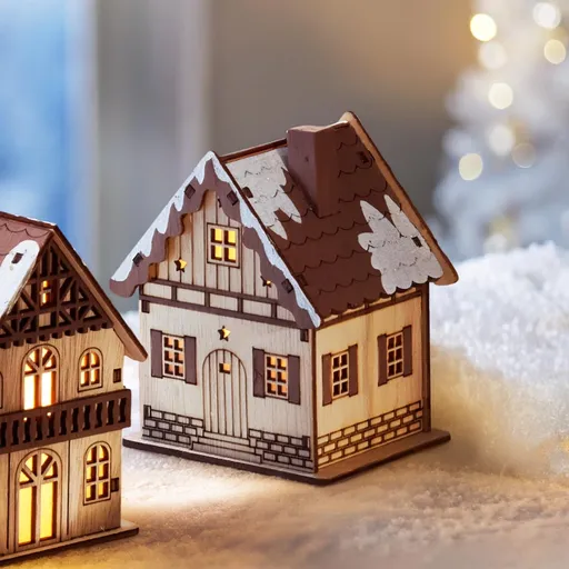 LED Dekorace Domeček zděný