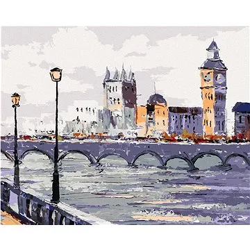 Pohled na Londýn, 80×100 cm, bez rámu a bez vypnutí plátna (6051532)