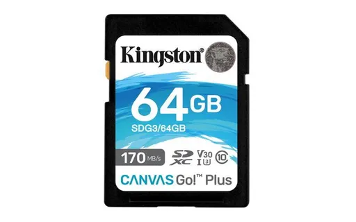 KINGSTON 64GB SDXC Canvas Go Plus Gen4 200MB/s C10 UHS-I U3 V30