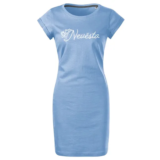 Bontis Šaty Nevěsta PŘÍPITEK - Nebesky modrá | L