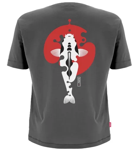 Kumu tričko rising sun šedé - s