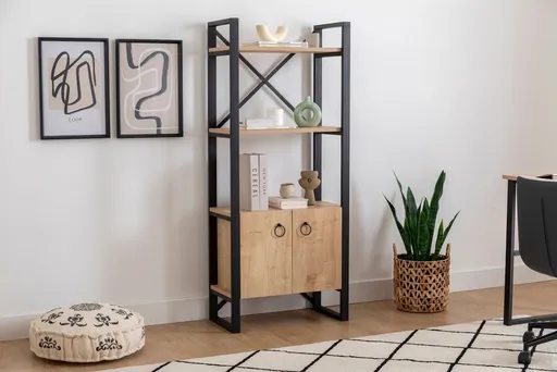 Knihovna Milano - Sapphire, Black