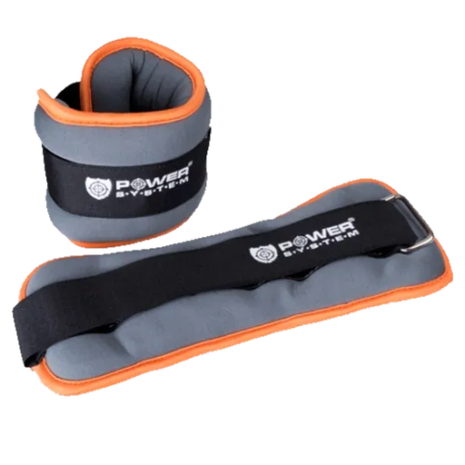 Power System Neoprenové zátěže na kotníky šedé - 2kg