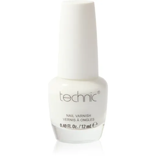 Technic Cosmetics Nail Varnish rychleschnoucí lak na nehty odstín White 12 ml